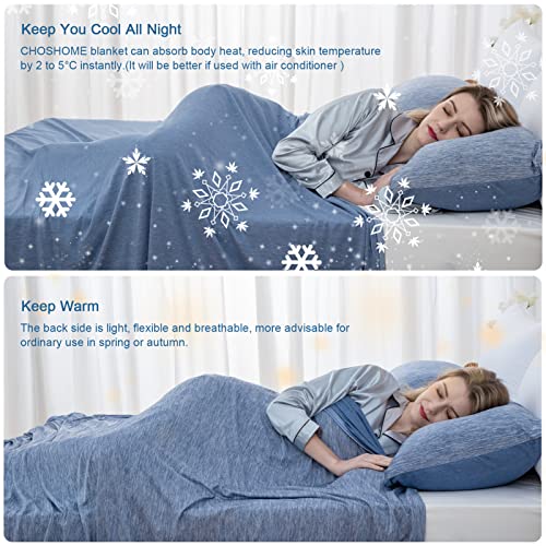 CHOSHOME Cooling Blanket for Hot Sleepers Lightweight Summer Cold Thin Blankets for Sleeping