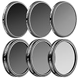 Neewer Multi-coated 6 Pieces Filter Kit for DJI OSMO/Inspire 1, Made of Ultra High Definition Glass and Aluminum Thread Frame, Includes: CPL, ND8, ND16, ND32, ND8/PL and ND16/PL Filters