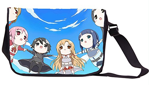 Siawasey Sword Art Online Anime Kirigaya Kirito Messenger Bag Backpack Shoulder Bag - Image 221
