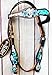 PRORIDER Horse Tack Bridle Western Leather Headstall Turquoise Equine 80193HBthumb 3
