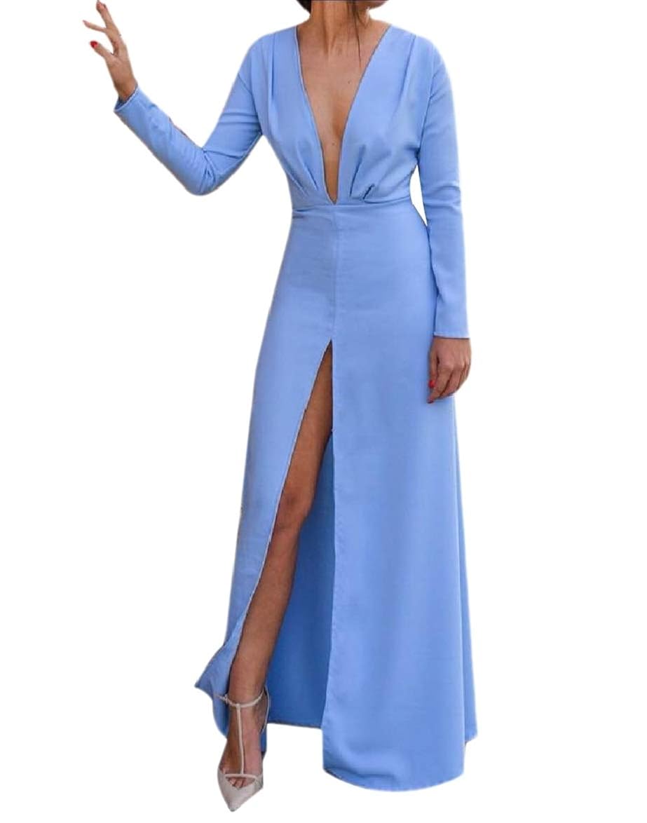 slim fit long frocks