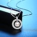 J.Rosée Simulated Pearl Necklace for Woman, with 925 Sterling Silver and 3A Cubic Zirconia Love Around You 18