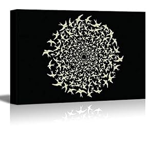 Canvas Wall Art Black and White Art Pictures Home Wall Decorations for Bedroom Living Room Paintings Canvas Prints Framed - 12x18 inches