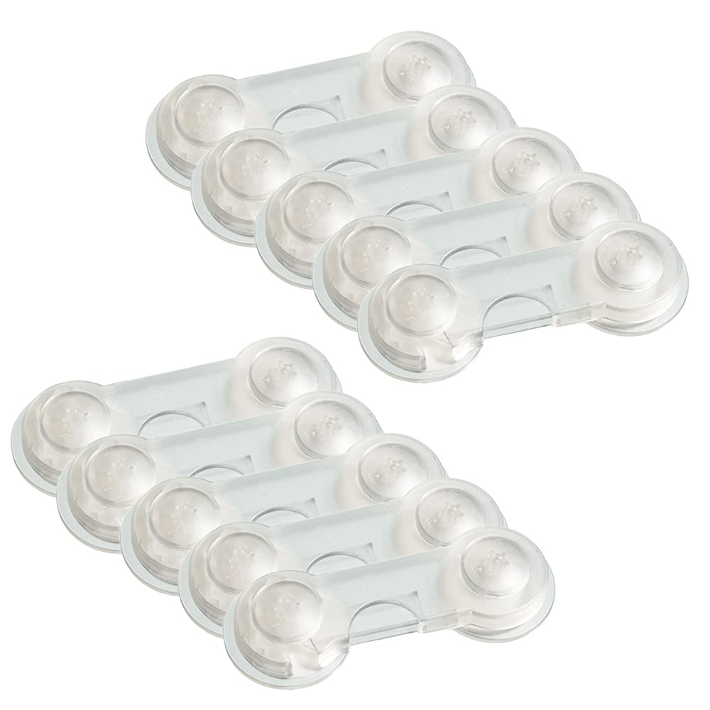 Offgridtec Door Lock for Baby Drawer Lock Child Lock Transparent Pack of 10