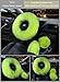 Younglingn Car Steering Wheel Cover Gear Shift Handbrake Fuzzy Cover 1 Set 3 Pcs Multi-Colored with Winter Warm Pure Wool Fashion for Girl Women Ladies Universal Fit Most Car (Grass Green)