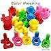FIOLOM Nuts and Bolts Fine Motor Skills Montessori Toys Interlocking Building Blocks Learning STEM Educational Toy Match Game Toddler Puzzles Preschool Activities Gifts for 3 4 5 Yr Old Boys Girls Kid
