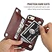 ONETOP for iPhone SE(2022) iPhone SE(2020) iPhone 7/8 Wallet Case with Card Holder, Premium PU Leather Kickstand Card Slots, Double Magnetic Clasp and Durable Shockproof Cover 4.7 Inch(Brown)
