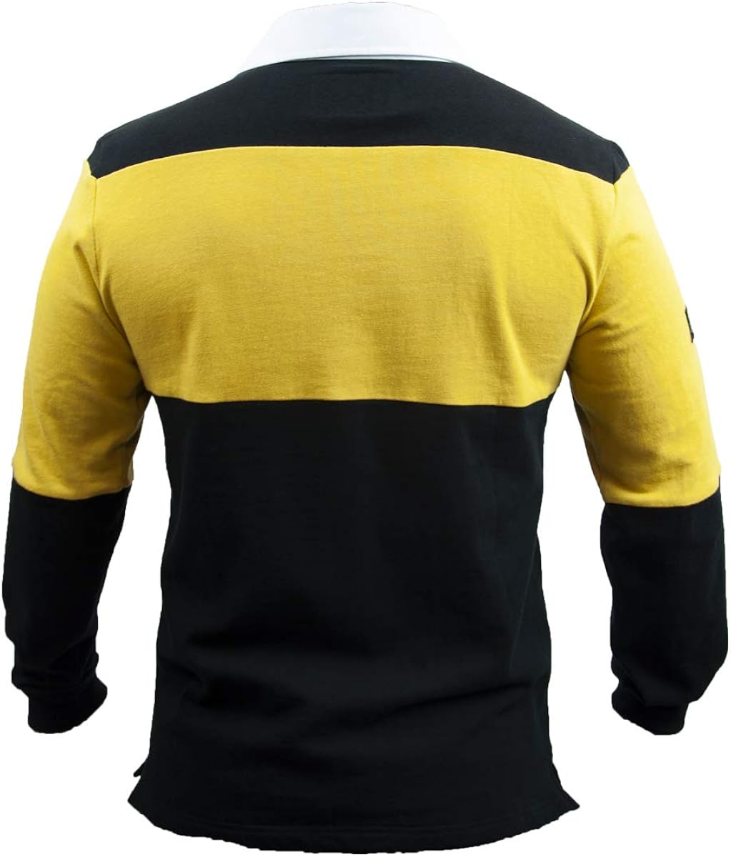 Guinness Mustard & Black Rugby Jersey: Clothing
