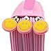 LORJE Multilayer Colored Pencil Case, Large, 48 Pink Gray Pen Bag