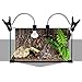 OMAYKEY Reptile Lamp Fixture Holder Clamp - Upgraded Lengthened & Adjustable Stand - for Pet Brooder Coop Chicken Lizard Turtle Snake Aquarium Habitat Heat Lamps & Light Bulbs - Black - 1 Pack