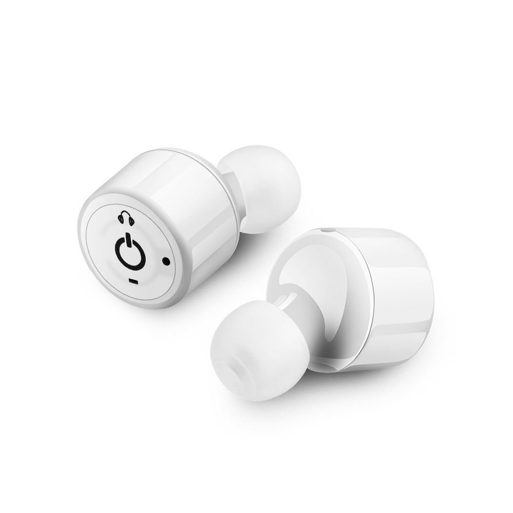 Mini auriculares gemelos invisibles iRoundy X1T, inalámbricos, con bluetooth V4.2, estéreo de sonido envolvente y micrófono, para iPhone 7/6S, Samsung, Android, iOS