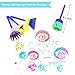 SIMPZIA 3 Pack Kids Art Smock, Children Waterproof Artist Painting Aprons with 4 Paint Brushes for Art Craft Cooking Lab Activity - Ages 2-6