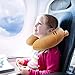 2 Pieces Kid's Travel Neck Pillow Rest, U-Shape Soft Neck Head Chin Support Pillow for Airplanes, Cars, Train, Road Trips, Sleeping, Gifts (Color 1)