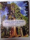 Paperback California Criminal Law Concepts Book