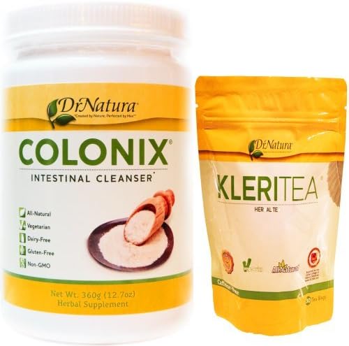 Dr. Natura Colonix Intestinal Fiber &amp; Kleritea Combo by Colonix