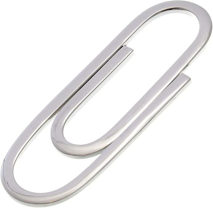 Graffetta fermasoldi in argento Sterling.: Amazon.it: Gioielli