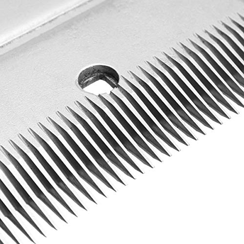 TAKEKIT Horse Clippers Replacement Blades, Detachable Universal Blades for Professional Horse Grooming Clippers, Top and Bottom, Stainless Steel, 35-Teeth
