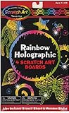 Toy Scratch Art Board Sets (Rainbow Holographic) Book