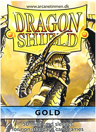 Sleeves: Mini Dragon Shield (10) Gold