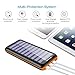Solar Charger,KEDRON 24000mAh Portable Charger Power Bank with Dual Input and 3 USB Output Ports External Battery Pack for iPhone, iPad, Samsung Galaxy, Android Phones and Other Devices(Orange)
