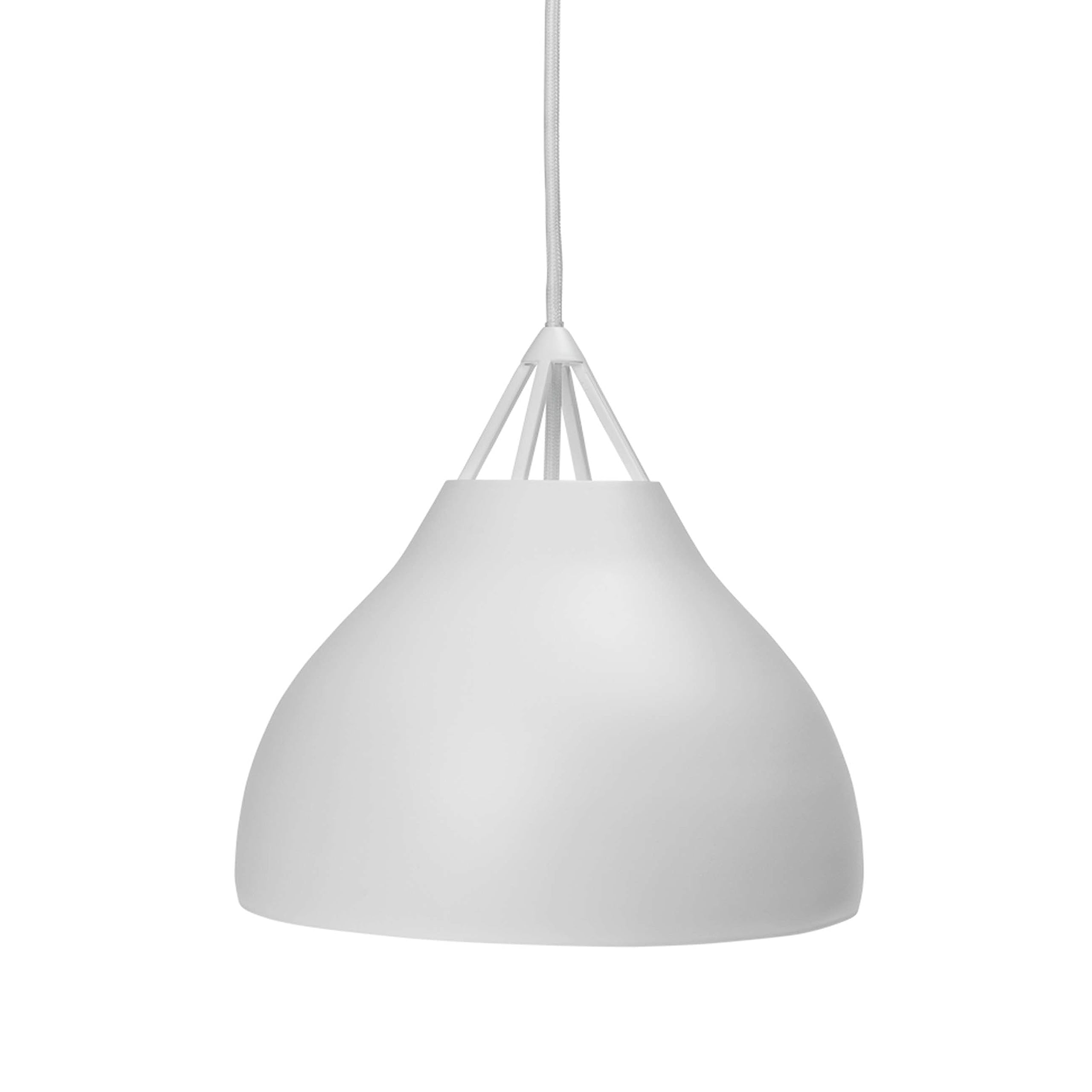 Dyberg Larsen Pyra Pendant Light, 23 cm Diameter, Matt White