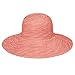 Wallaroo Hat Company Women’s Scrunchie Sun Hat – UPF 50+ Sun Protection, Packable and Adjustable Sizing for Medium Crown Sizes – Sun-Smart Hat for Travel, Poolside, Everyday (Coral/White Dots)