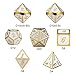DnDnD White with Gold Number DND Dice Sets,Solid Metal Die with Free Gorgeous Metal Tin for Dungeons and Dragons D&D Role Playing Game Tabletop Games