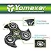 Yomaxer Fidget Spinner the Loving Turtledove Design R188 Stainless Steel Bearing EDC Fidget Toy Office Desk Gadget(Black Turtledove)