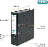 Elba A4 Lever Arch Files Black Cloud Effect 80 mm Spine Pack of 3 view 3