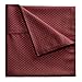 Brushed Microfiber Sheet Set- 4 Piece- Embossed Checkered Bed Linens- Deep Pocket Fitted & Flat Sheets, 2 Pillowcases by Lavish Home (Queen, Burgundy)