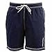 Nautica Men's Anchor Solid Navy Swimwear Trunks Shorts