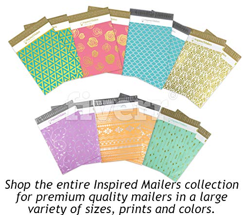 Inspired Mailers - Deluxe Gold Poly Mailers - 8.5x12, 10x13, 12.5x15.5 and 14.5x19 Size Options (10x13)