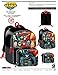 Justice League Batman Superman Flash Boys Kids School Backpack Bookbag Combo Set