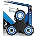 The Official Anti-Anxiety 360 Spinner with EBOOK [Titanium Alloy] Helps Focusing and Spins Over 4 Min - Fidget Toys [3D Figit] for Kids Stress Reduce ADHD Anxiety Steel Bearing (Black & Blue)