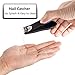 Gotofine Premium Quality Nail Clipper Set - Fingernail + Toenail With Antiskid Sleeve and Nail Catcher (Blue)