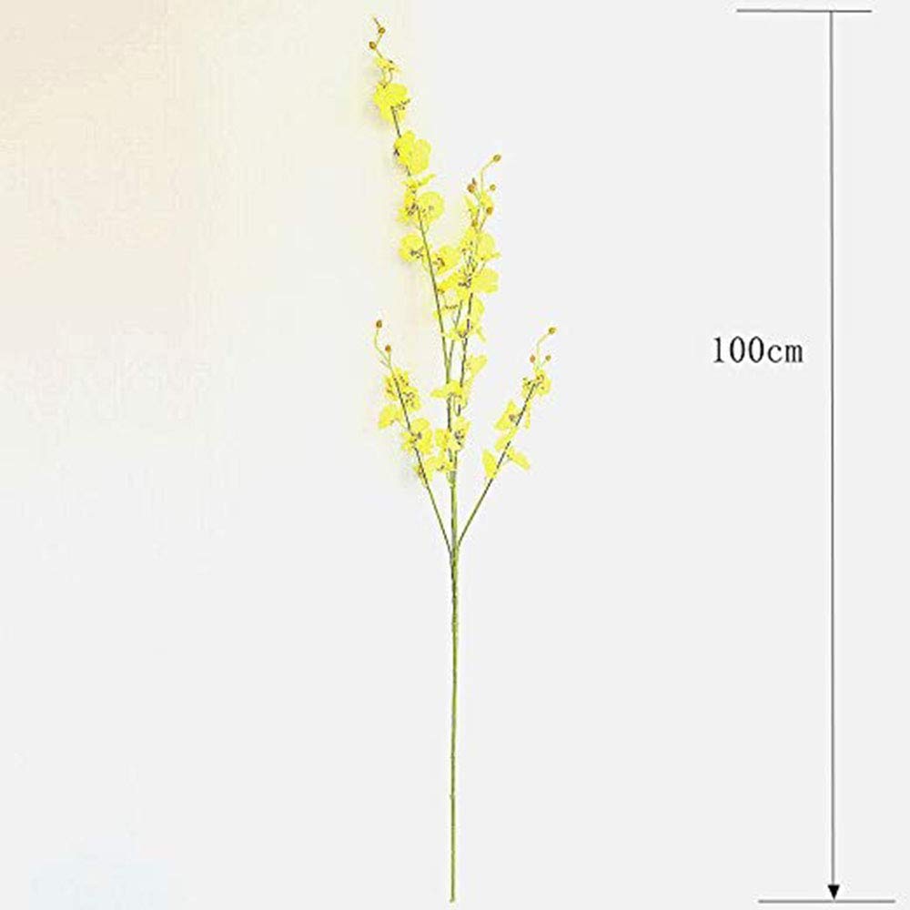 Artificial Flowers Orchids Silk Fake Flowers in Bulk, 12 Pcs (Each 38.5”), for Wedding Festive Party Home Office Decoration, Not Include Vase