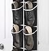 ZOBER Over the Door Shoe Organizer - 12 Mesh Pockets, Space Saving Hanging Shoe Holder for Maximizing Shoe Storage, Accessories, Toiletries, Etc. No Assembly Required, Organizer for Shoes 57½” x 12”