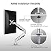 Loctek Monitor Arm Fits for 10-27 inches Computer Monitor, Gas Spring Adjusts Monitor Mount Height