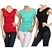 Cowl Neck Ruched Side Slim Fit Top S-3XL (18 Colors)