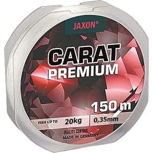 Jaxon Carat Premium Ligne De Pêche Monofilament 150 M 0,10 Mm-0,45 Mm