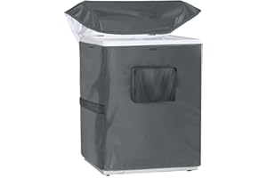 ZILOMI Chest Freezer Cover, Outdoor Deep Cover Waterproof, Fit for 7.0 Cubic Feet (40''L X 25''W 35''H),480D Oxford with zipper, No need to disassemble, Gray, Grey