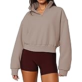 Dressmine Womens Quarter Zip Pullover Casual Long Sleeve Shirts Half Zip Sweatshirt 2025 Trendy Winter Clothes