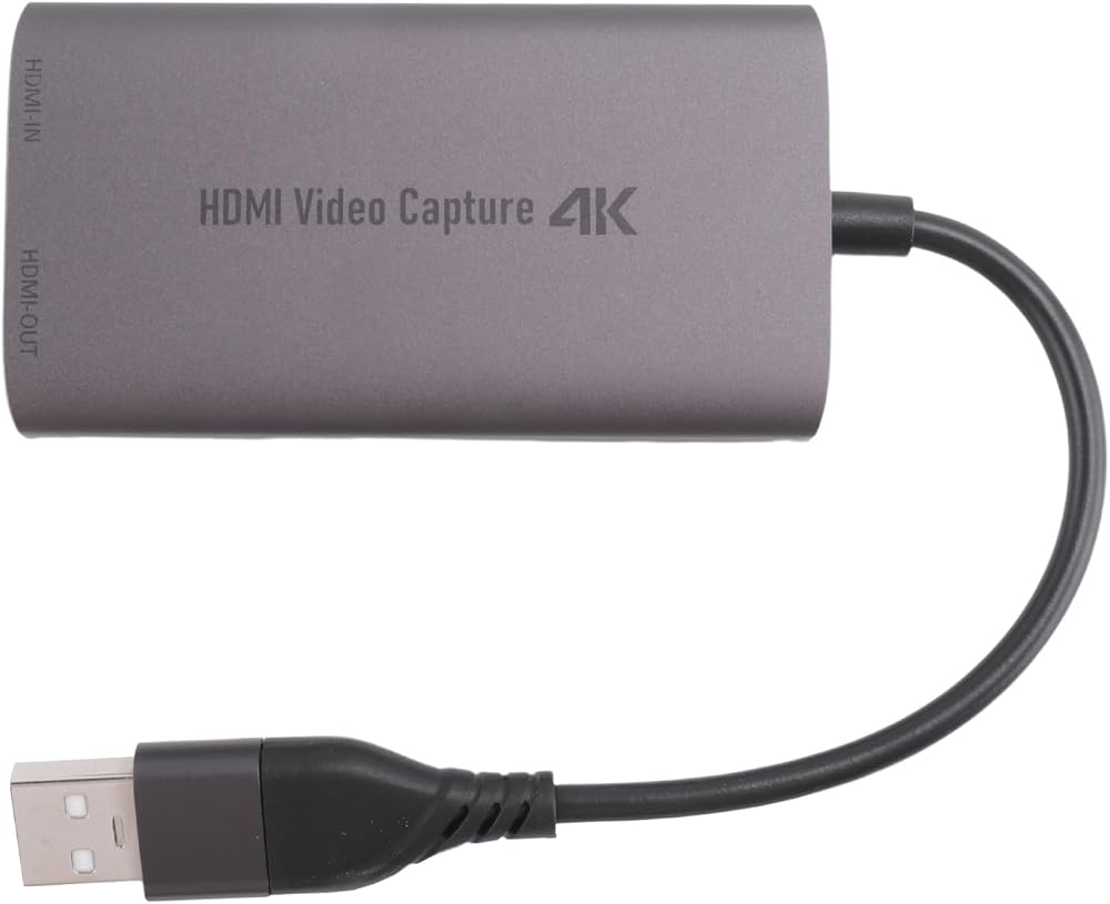 Gathukila USB-C 3.0 Capture Card 4K 60Hz 1080P HD Live Teaching Loop Out Plug