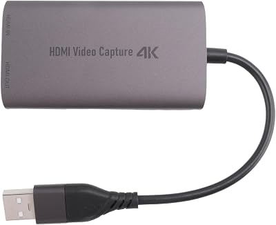 Gathukila USB-C 3.0 Capture Card 4K 60Hz 1080P HD Live Teaching Loop Out Plug