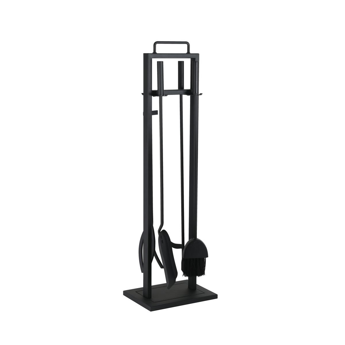 Kamino-Flam 125405 Set Iron Fireplace Companion Set Fireplace Accessories – Modern Black