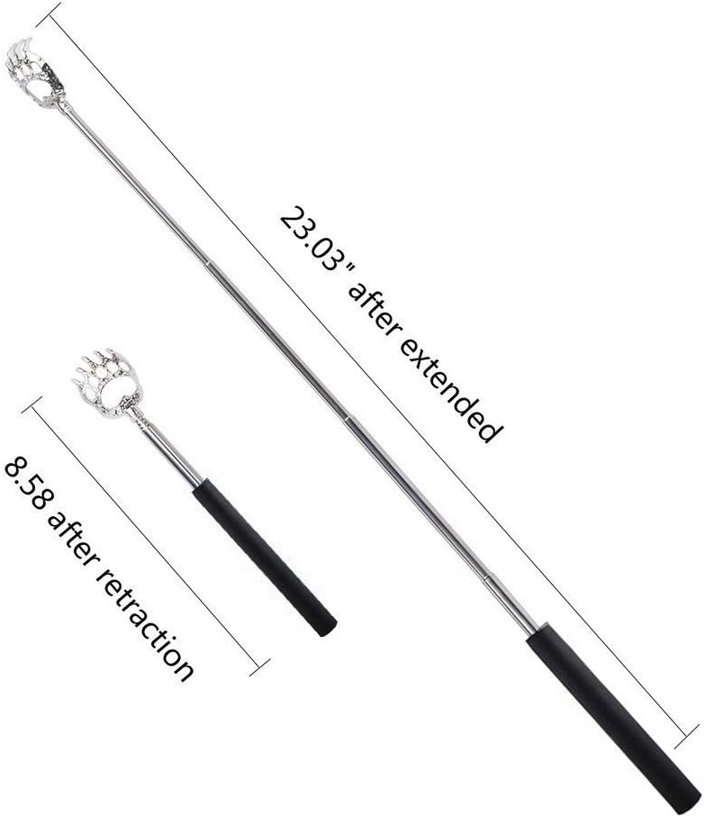 StaiBC Telescopic Back Scratcher (2 Pack) and Scalp Massagers(2Pack, Gold) Head Massager Scalp Scratcher for Head Body Relaxing: Health & Personal Care