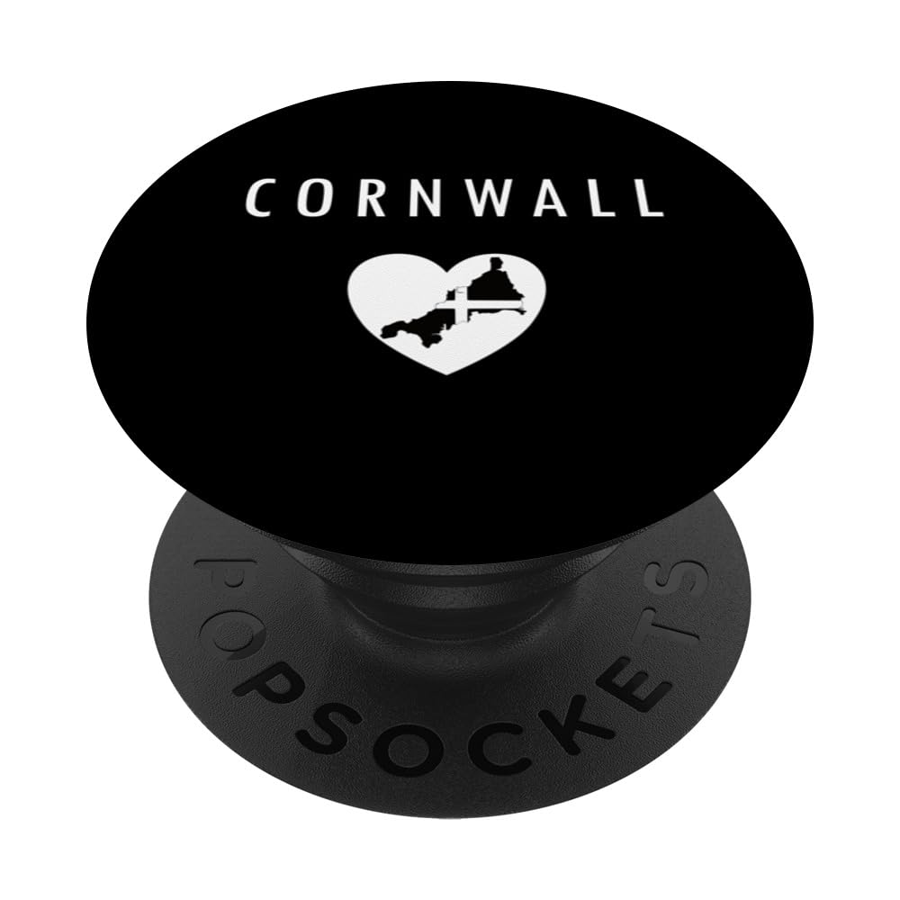 Cornish Love Heart, Souvenir Gifts from Cornwall PopSockets Swappable PopGrip