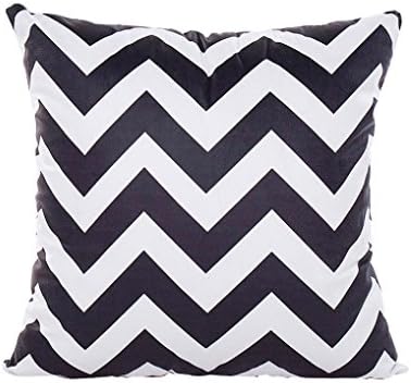 Lowprofile Polyester Throw Pillow Cases Black And White Cushion Cover For Office Home Cafe Sofa Decorative 43X43