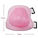 OCR TM 6 in 1 Adjustable Sport Wrist Elbow Knee Protector for Children Suitable for Skateboard, Biking, Mini Bike Riding and Other Extreme Sports (Pink)