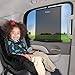 Munchkin Brica Smart Window Shade Rolls Up and Down with Window, Helps Block UVA/UVB Rays, Black